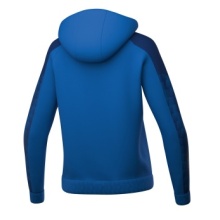 Erima Trainingsjacke Evo Star mit Kapuze (hoher Tragekomfort) royalblau/navyblau Damen