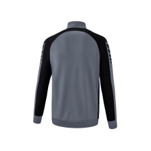 Erima Trainingsjacke Six Wings Worker (100% Polyester, Stehkragen, strapazierfähig) grau/schwarz Jungen