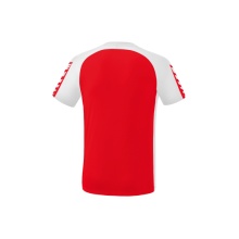 Erima Sport-Tshirt Six Wings (100% Polyester, schnelltrocknend, angenehmes Tragegefühl) rot/weiss Jungen