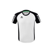 Erima Sport-Tshirt Six Wings Trikot (100% Polyester, strapazierfähig) weiss/schwarz Herren