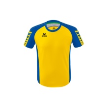 Erima Sport-Tshirt Six Wings Trikot (100% Polyester, strapazierfähig) gelb/royalblau Herren