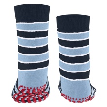 Falke Hausschuhe Simple Stripes (Baumwolle-Mischung) spaceblau Kinder