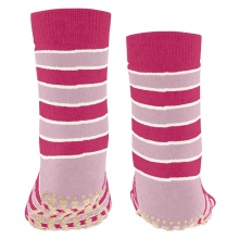 Falke Hausschuhe Simple Stripes (Baumwolle-Mischung) fuchsia Kinder