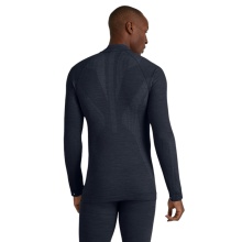 Falke Funktionsunterwäsche Langarmshirt Wool-Tech Half-Zip (hervorragendes Feuchtigkeitsmanagement) spaceblau Herren