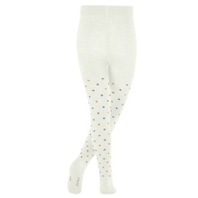 Falke Strumpfhose Multidot 2024 (nachhaltige Baumwolle) cremeweiss Kinder