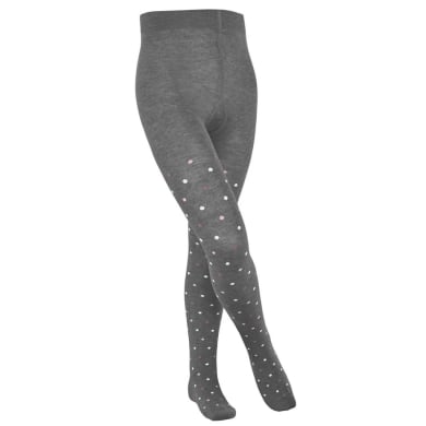 Falke Strumpfhose Multidot 2024 (nachhaltige Baumwolle) grau Kinder