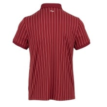 Fila Tennis-Polo Stripes Björn Retro-Look (100% Polyester) rot Herren