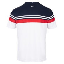 Fila Tennis-Tshirt Malte weiss/rot Herren