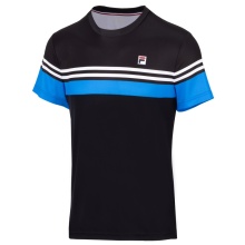 Fila Tennis-Tshirt Malte schwarz/blau Herren