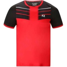 Forza Sport-Tshirt Check Tee (bequeme Passform) rot/schwarz Herren