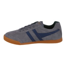 Gola Sneaker Harrier Suede-Leder 2024 aschegrau/navyblau/immergrün Herren