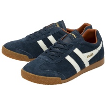 Gola Sneaker Harrier Suede-Leder 2024 navyblau/offweiss/orange Herren