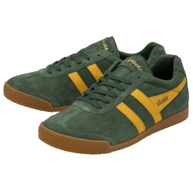 Gola Sneaker Harrier Suede-Leder 2024 immergrün/sonnengelb Herren