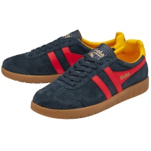 Gola Sneaker Hurricane Suede 2024 navyblau/rot/sonnengelb Herren