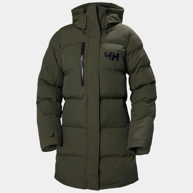 Helly Hansen Wintermantel Adore Puffy Parka (sehr warm, High Loft Isolierung) dunkelgrün Damen