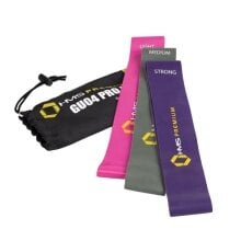 HMS Premium Widerstandsband GU04 Pro Set (violett, grau, pink) - 3 Stück