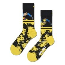 Happy Socks Tagessocke Crew Marvel X-Men Wolverine gelb - 1 Paar