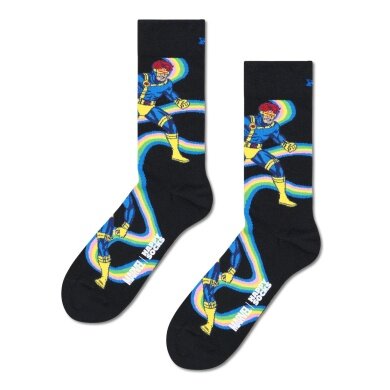 Happy Socks Tagessocke Crew Marvel X-Men Cyclops schwarz - 1 Paar