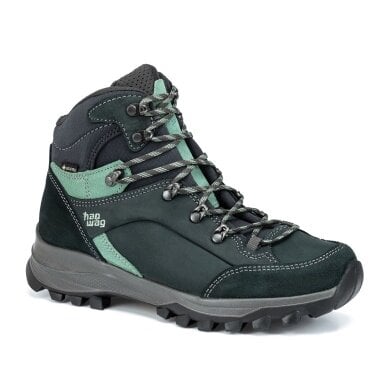 Hanwag Wanderschuhe Banks Lady GTX (Nubukleder, wasserdicht) petrol/mint Damen