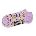 Happy Socks Tagessocke Sneaker Low Pineapple (Ananas) fliederpink - 1 Paar