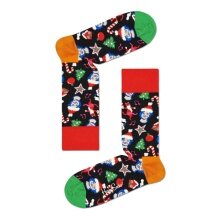 Happy Socks Tagessocke Crew Santa, Cats&Hats bunt 1er