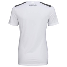 Head Tennis-Shirt Club 22 Tech (Moisture Transfer Microfiber Technologie) weiss/dunkelblau Damen