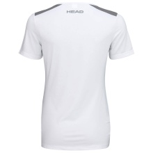 Head Tennis-Shirt Club Technical (modern, Moisture Transfer Microfiber Technologie) weiss/navyblau Mädchen