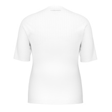 Head Tennis-Shirt Performance 2024 (Polyester-Jacquard, schnelltrocknend) weiss/pink Damen