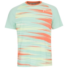 Head Tennis-Tshirt Topspin (schnelltrocknend, modern) pastellgrün/orange Herren
