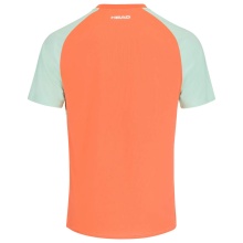 Head Tennis-Tshirt Topspin (schnelltrocknend, modern) pastellgrün/orange Herren