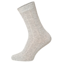 HomeOfSocks Wollsocke Luxuriöse (Merinowolle und Kaschmir) grau - 2 Paar