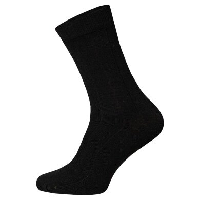 HomeOfSocks Wollsocke Luxuriöse (Merinowolle und Kaschmir) schwarz - 2 Paar