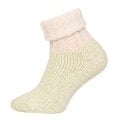 HomeOfSocks Wollsocke Pastell beige/hellgrün - 1 Paar