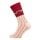 HomeOfSocks Wollsocken Thick Skandinavisch Rentier rot/beige - 1 Paar