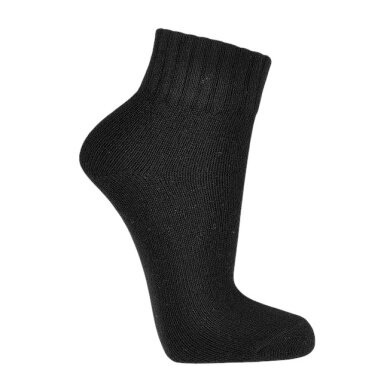 HomeOfSocks Wollsocken Sneaker (Merinowolle und Kaschmir) schwarz - 2 Paar