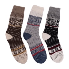 HomeOfSocks Wollsocke Hygge (45% Wolle) schwarz/bunt - 1 Paar