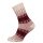 HomeOfSocks Wollsocken Hygge Bunt Jacquard beige/rot - 1 Paar