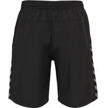 hummel Sporthose hmlAUTHENTIC Training Short (Polyestergewebe, mit Seitentaschen) Kurz schwarz/weiss Herren