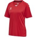 hummel Sport-Shirt hmlCORE Volley Tee (Polyester, Jerseystoff) Kurzarm rot Damen