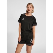 hummel Sport-Shirt (Trikot) hmlLEAD Poly Jersey (Mesh-Material) Kurzarm schwarz Damen
