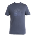 Icebreaker Wander-/Freizeit Tshirt Merino 150 Tech Lite III Van Camp (100% Merinowolle) graphitegrau Herren