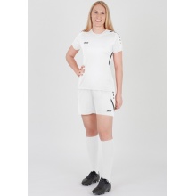 JAKO Sporthose Short Challenge (Polyester-Interlock, ohne Innenslip) kurz weiss Damen