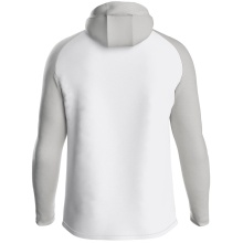 JAKO Kapuzenjacke Iconic (Polyester-Fleece, Seitentaschen mit Reißverschluss) weiss/grau/anthrazitgrau Kinder