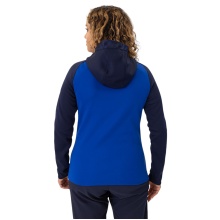 JAKO Kapuzenjacke Iconic (Polyester-Fleece, Seitentaschen mit Reißverschluss) royalblau/marineblau Damen