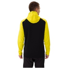 JAKO Kapuzenjacke Iconic (Polyester-Fleece, Seitentaschen mit Reißverschluss) schwarz/gelb Herren