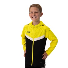 JAKO Kapuzenjacke Iconic (Polyester-Fleece, Seitentaschen mit Reißverschluss) schwarz/gelb Kinder