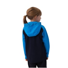 JAKO Kapuzenjacke Iconic (Polyester-Fleece, Seitentaschen mit Reißverschluss) marineblau/hellblau/gelb Kinder