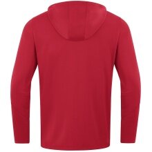 JAKO Kapuzenjacke Power (Polyester-Fleece, Seitentaschen mit Reißverschluss) rot Kinder