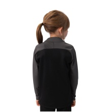 JAKO Langarmshirt Ziptop Iconic (angenehmer Tragekomfort) schwarz/anthrazitgrau Kinder