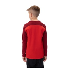 JAKO Sport-Langarmshirt Sweat Iconic (Polyester-Stretch-Fleece) rot/weinrot Kinder